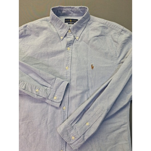 Ralph Lauren Other - Polo Ralph Lauren Mens Slim Fit‎ XL Blue Chambray Flesh Pony Preppy Golf Office